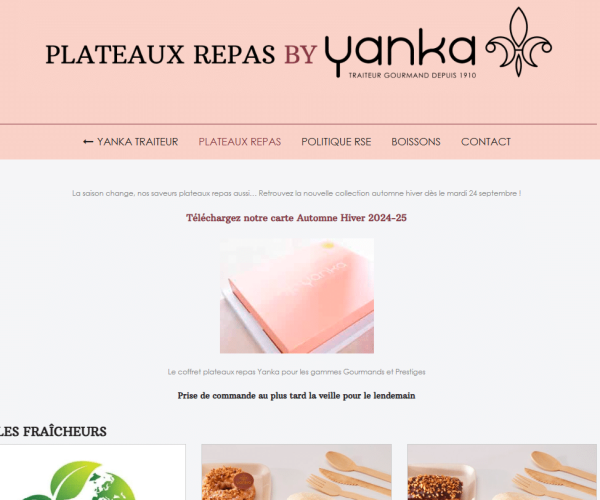 site plateaux repas yanka traiteur MEL